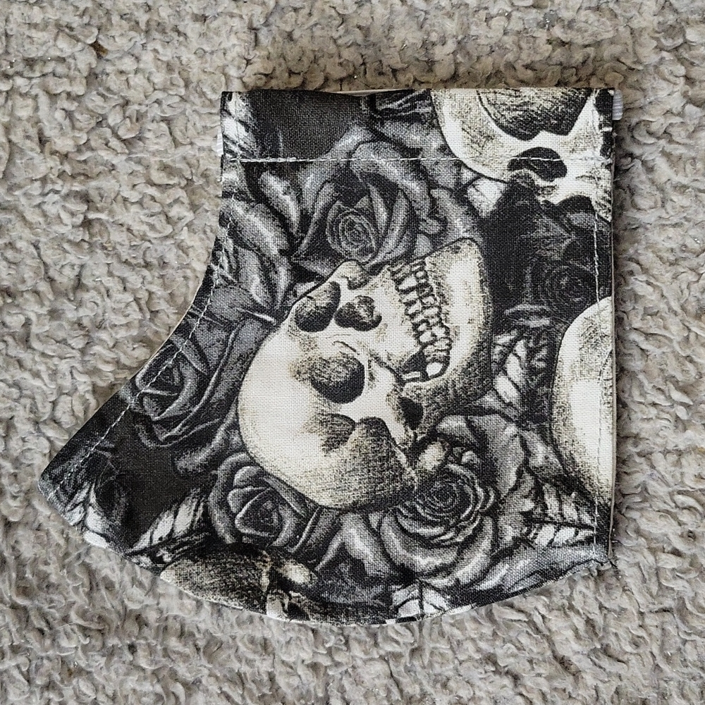Skull and Roses Face Mask